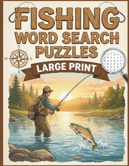 FISHING WORD SEARCH PUZZLES LARGE PRINT