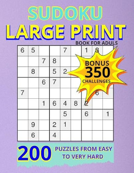 Sudoku Book for Adults – Large Print