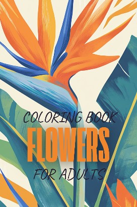 Flowers Coloring Book for Adults
