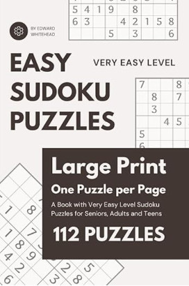 Very Easy Sudoku Puzzles for Seniors Large Print