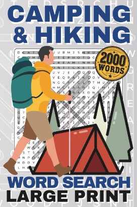 CAMPING & HIKING WORD SEARCH LARGE PRINT