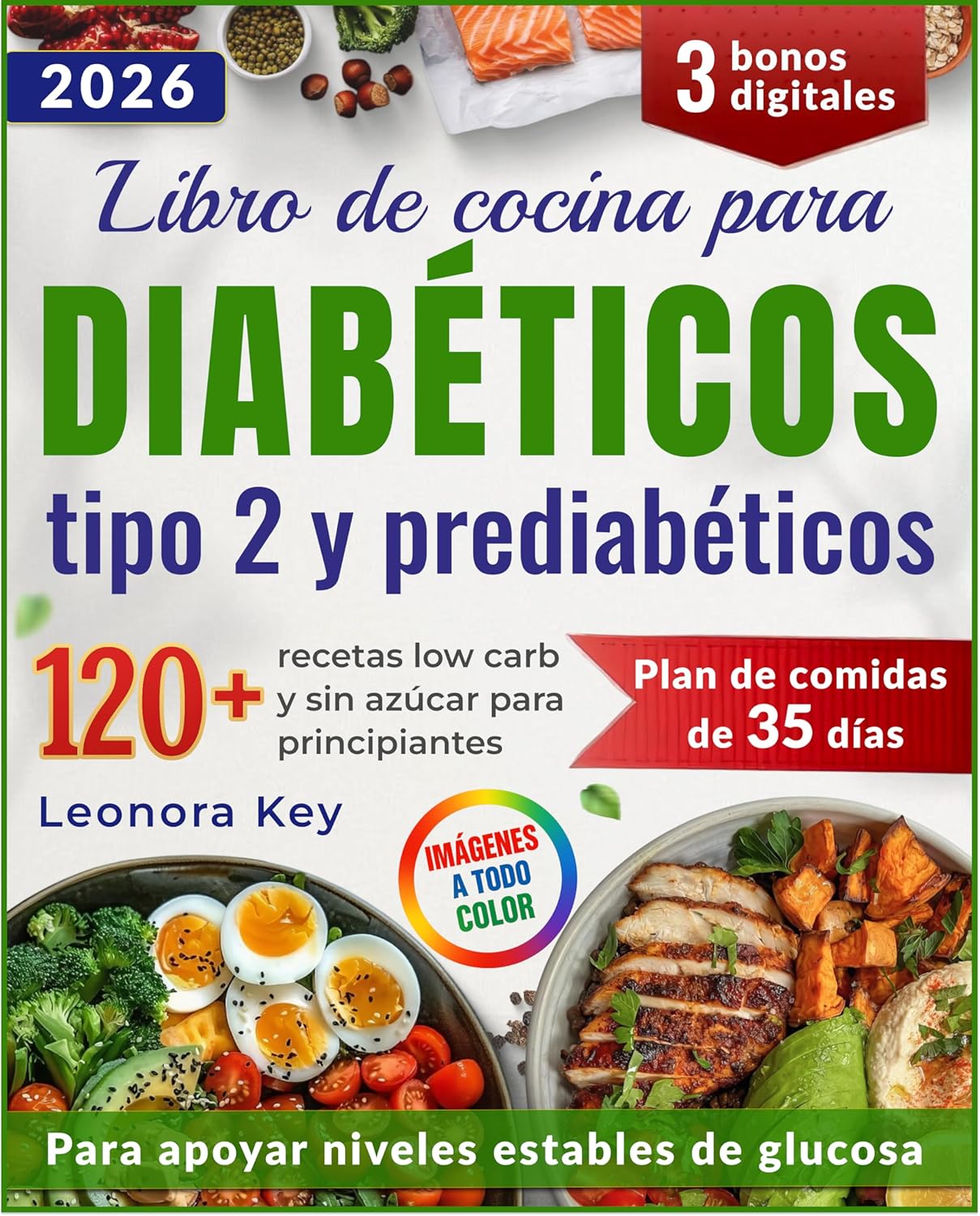 Libro de cocina para diabéticos tipo 2 y prediabéticos