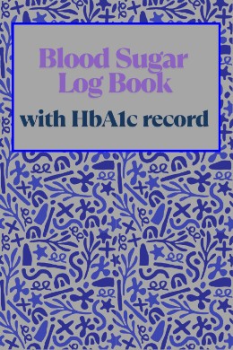 Blood sugar logbook with HbA1c 